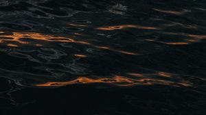 Preview wallpaper waves, ripples, dark, water, surface