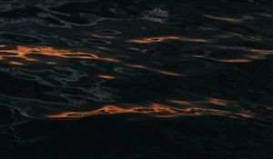 Preview wallpaper waves, ripples, dark, water, surface
