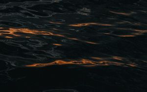 Preview wallpaper waves, ripples, dark, water, surface