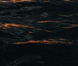 Preview wallpaper waves, ripples, dark, water, surface