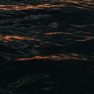 Preview wallpaper waves, ripples, dark, water, surface
