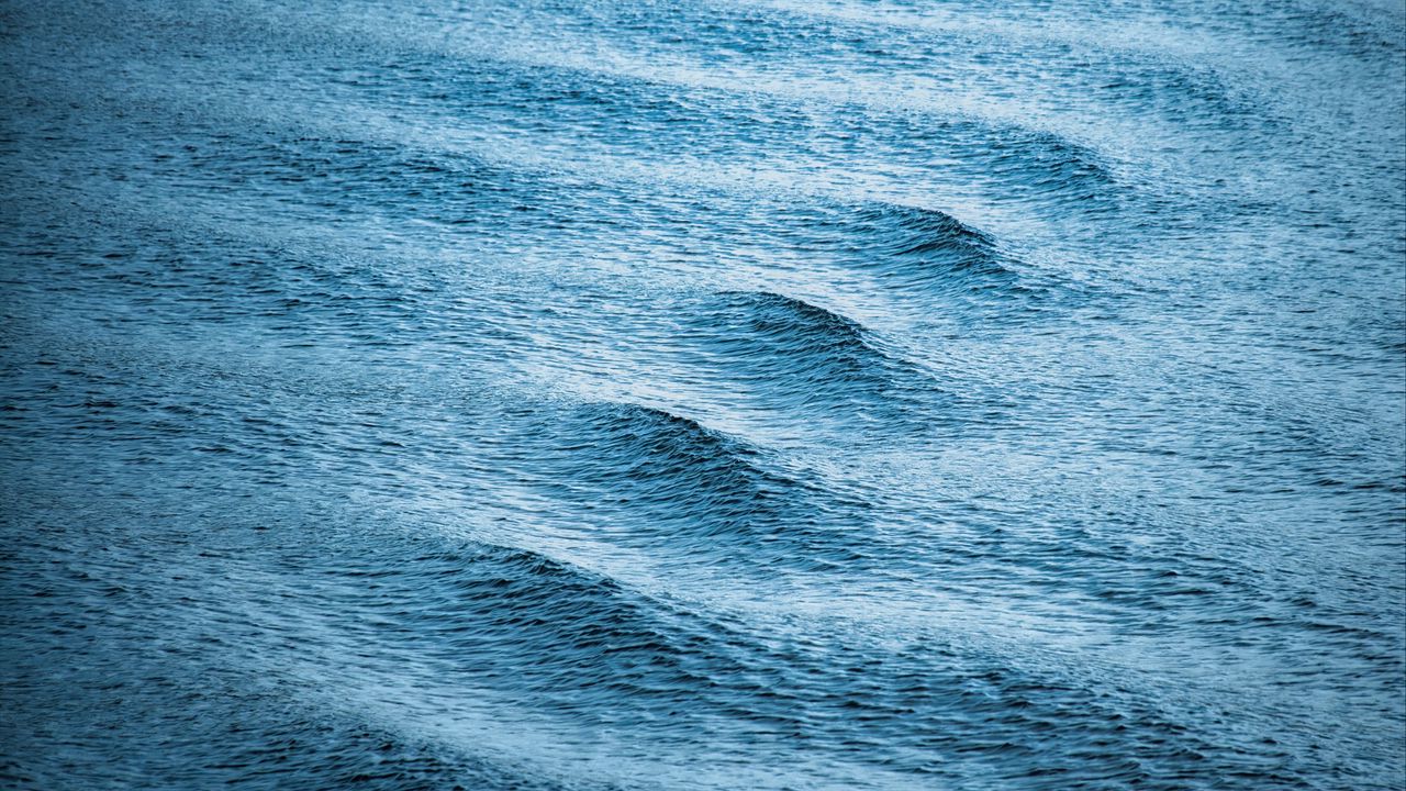 Wallpaper waves, ripples, sea, blue