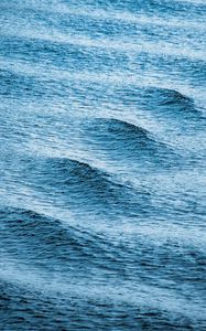 Preview wallpaper waves, ripples, sea, blue