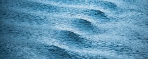 Preview wallpaper waves, ripples, sea, blue