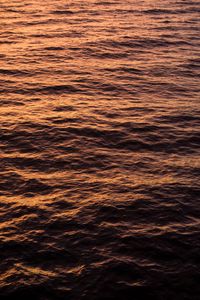 Preview wallpaper waves, ripples, water, sea, sunset