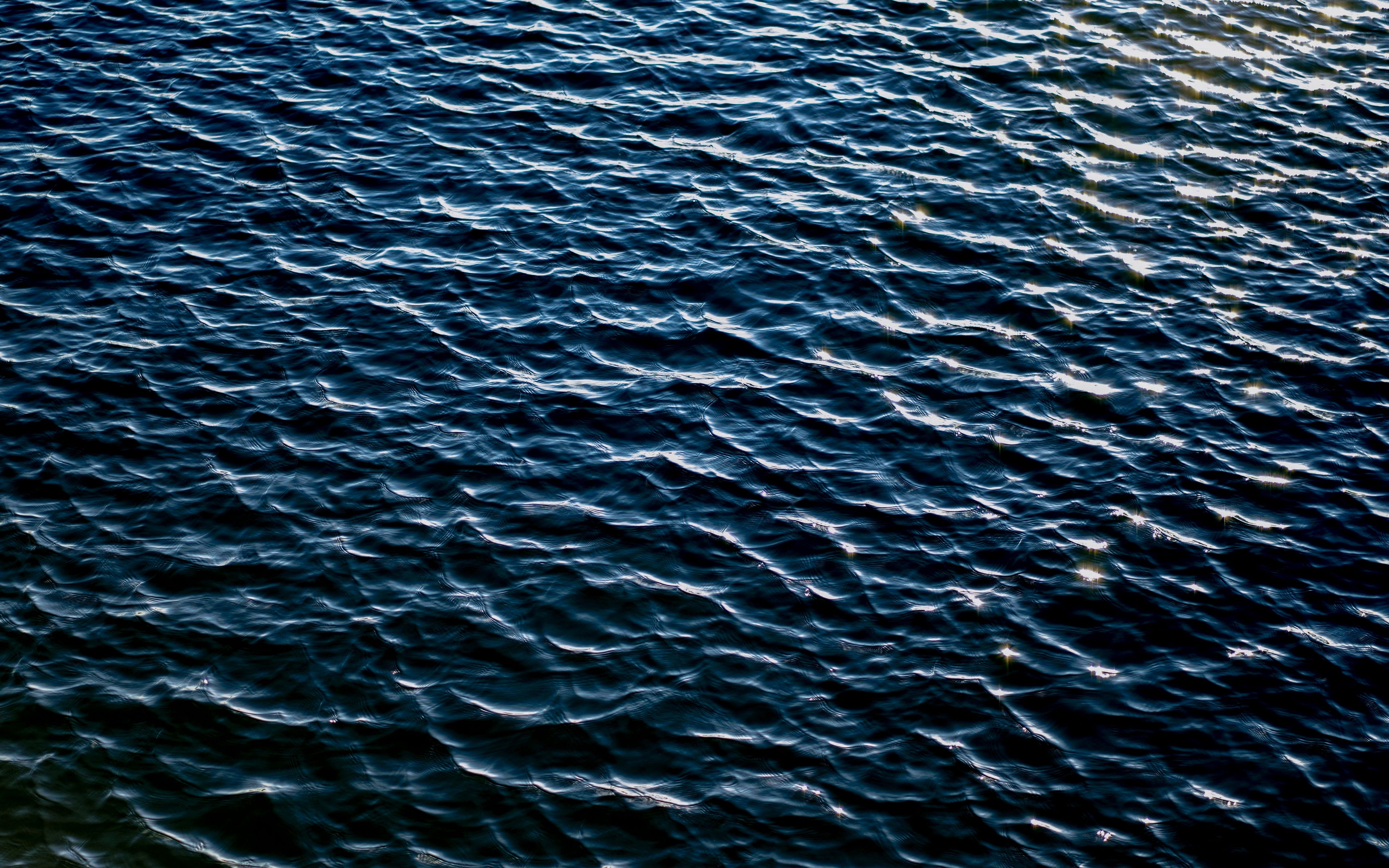 Download Wallpaper 3840x2400 Water, Waves, Ripples, Surface, Texture 4k