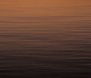 Preview wallpaper waves, ripples, water, surface, dusk