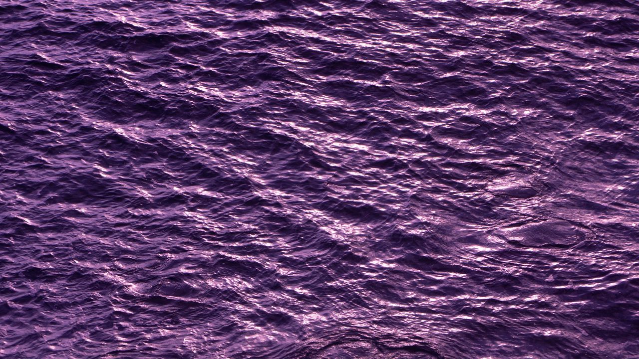 Wallpaper waves, ripples, water, surface, purple