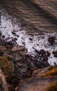 Preview wallpaper waves, rocks, coast, sea, water