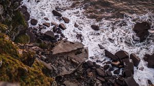 Preview wallpaper waves, rocks, coast, sea, water