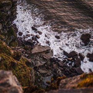 Preview wallpaper waves, rocks, coast, sea, water