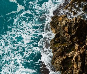 Preview wallpaper waves, rocks, surf, foam, sea, ocean