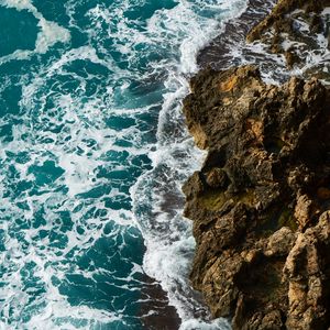 Preview wallpaper waves, rocks, surf, foam, sea, ocean