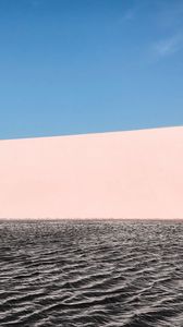 Preview wallpaper waves, sand, sky, horizon
