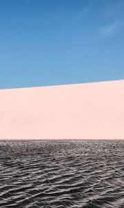 Preview wallpaper waves, sand, sky, horizon