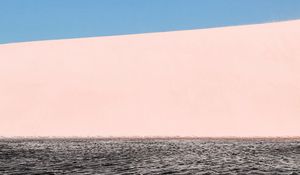 Preview wallpaper waves, sand, sky, horizon