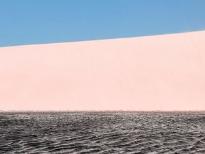 Preview wallpaper waves, sand, sky, horizon