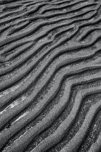 Preview wallpaper waves, sand, surface, gray, bw