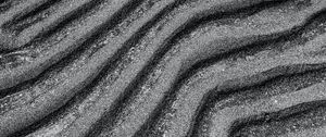 Preview wallpaper waves, sand, surface, gray, bw