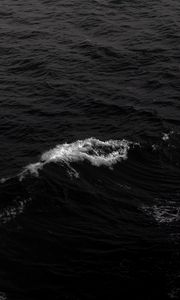 Preview wallpaper waves, sea, bw, foam