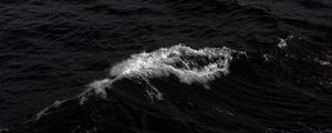 Preview wallpaper waves, sea, bw, foam