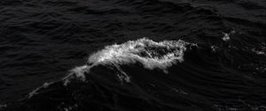 Preview wallpaper waves, sea, bw, foam
