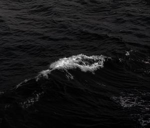 Preview wallpaper waves, sea, bw, foam