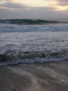 Preview wallpaper waves, sea, coast, foam, nature