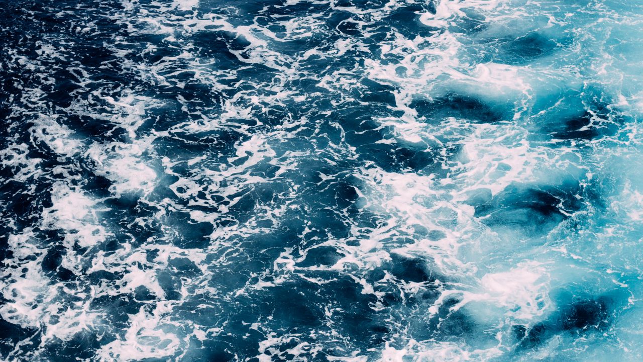 Wallpaper waves, sea, foam, water