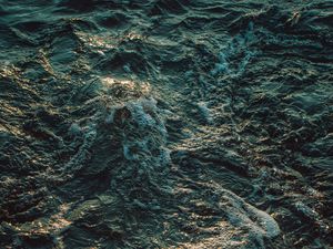 Preview wallpaper waves, sea, foam, glare, water
