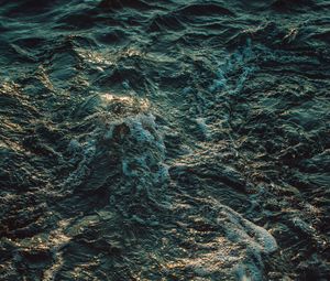 Preview wallpaper waves, sea, foam, glare, water