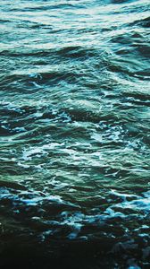 Preview wallpaper waves, sea, water, ripples, foam
