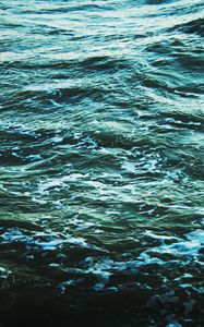 Preview wallpaper waves, sea, water, ripples, foam