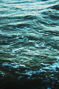 Preview wallpaper waves, sea, water, ripples, foam