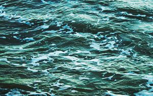 Preview wallpaper waves, sea, water, ripples, foam