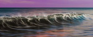 Preview wallpaper waves, sea, water, long exposure