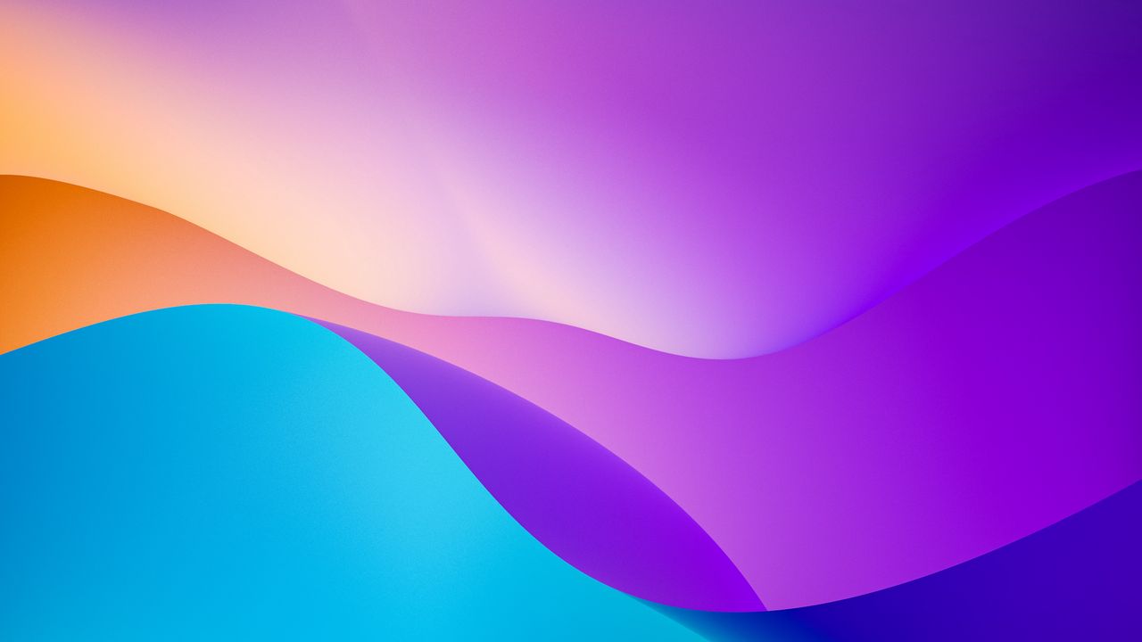Wallpaper waves, shapes, gradient, abstraction