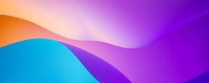 Preview wallpaper waves, shapes, gradient, abstraction