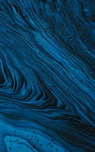 Preview wallpaper waves, stains, paint, liquid, blue