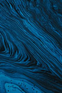 Preview wallpaper waves, stains, paint, liquid, blue