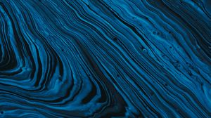 Preview wallpaper waves, stains, paint, liquid, blue