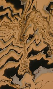 Preview wallpaper waves, stains, paint, liquid, brown