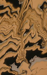 Preview wallpaper waves, stains, paint, liquid, brown