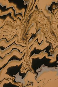 Preview wallpaper waves, stains, paint, liquid, brown