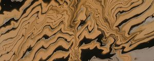 Preview wallpaper waves, stains, paint, liquid, brown