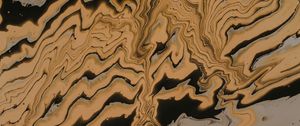 Preview wallpaper waves, stains, paint, liquid, brown