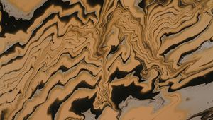Preview wallpaper waves, stains, paint, liquid, brown