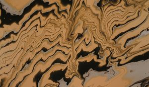 Preview wallpaper waves, stains, paint, liquid, brown
