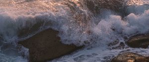 Preview wallpaper waves, stones, water, sea