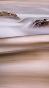 Preview wallpaper waves, stones, water, long exposure, blur